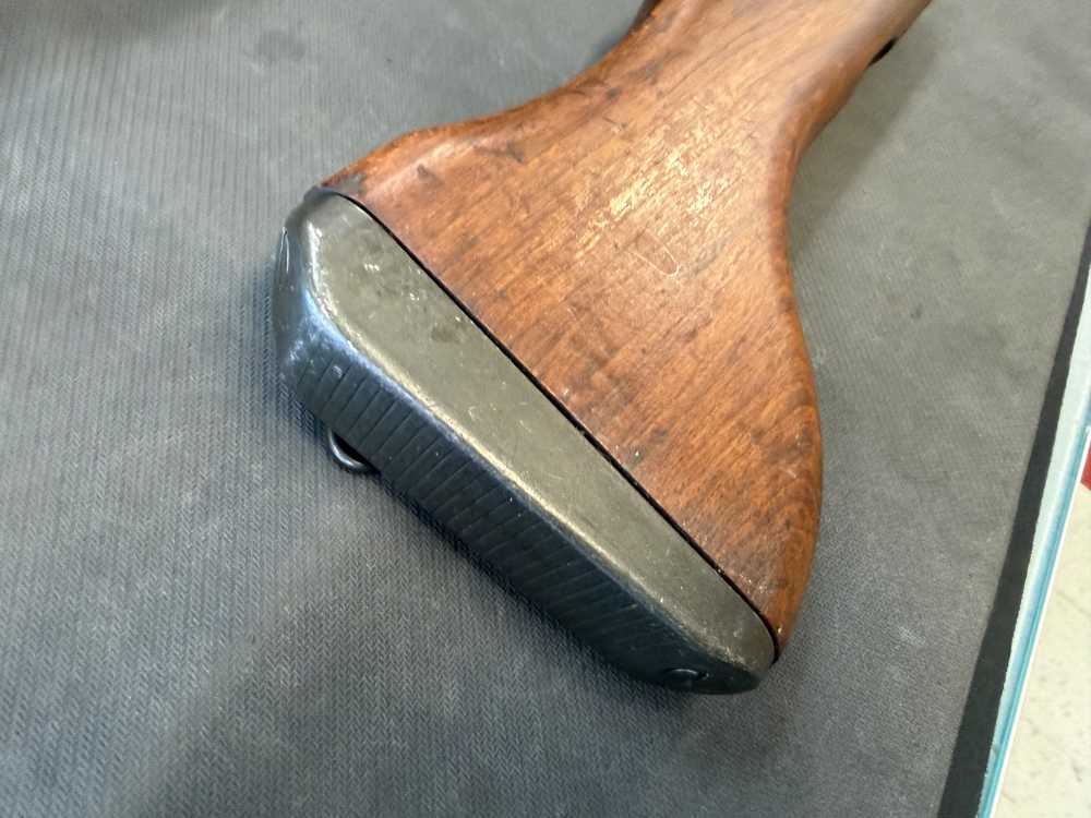 Lot of 2 UZI SMG wood butt stocks -img-4