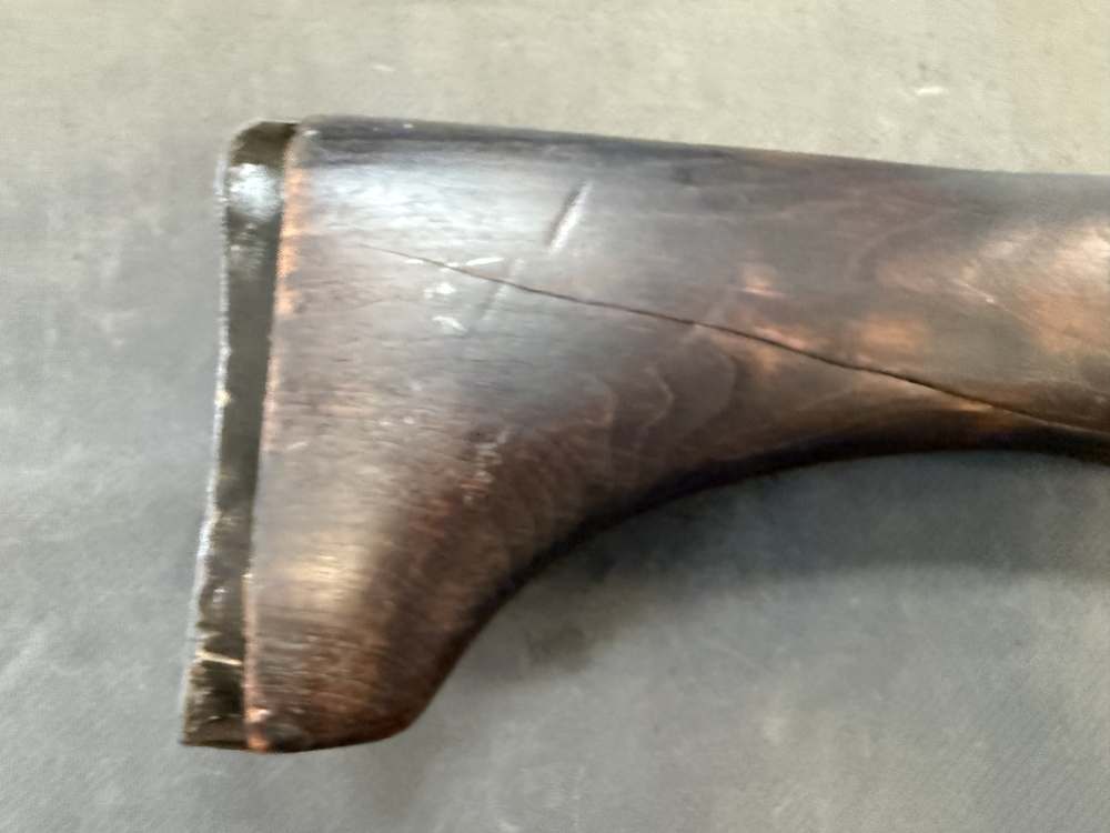 Lot of 2 UZI SMG wood butt stocks -img-10