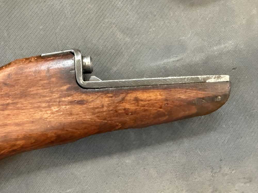 Lot of 2 UZI SMG wood butt stocks -img-6