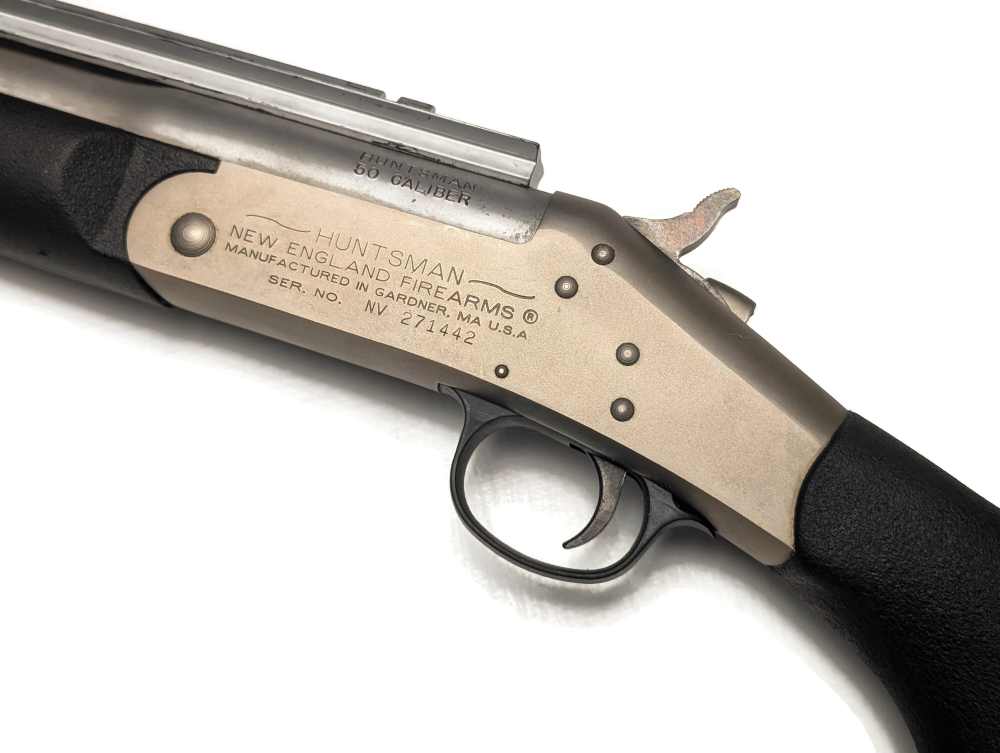 NEF Huntsman Muzzleloader, .50 Cal Stainless/Nickel w/ Accessories-img-3