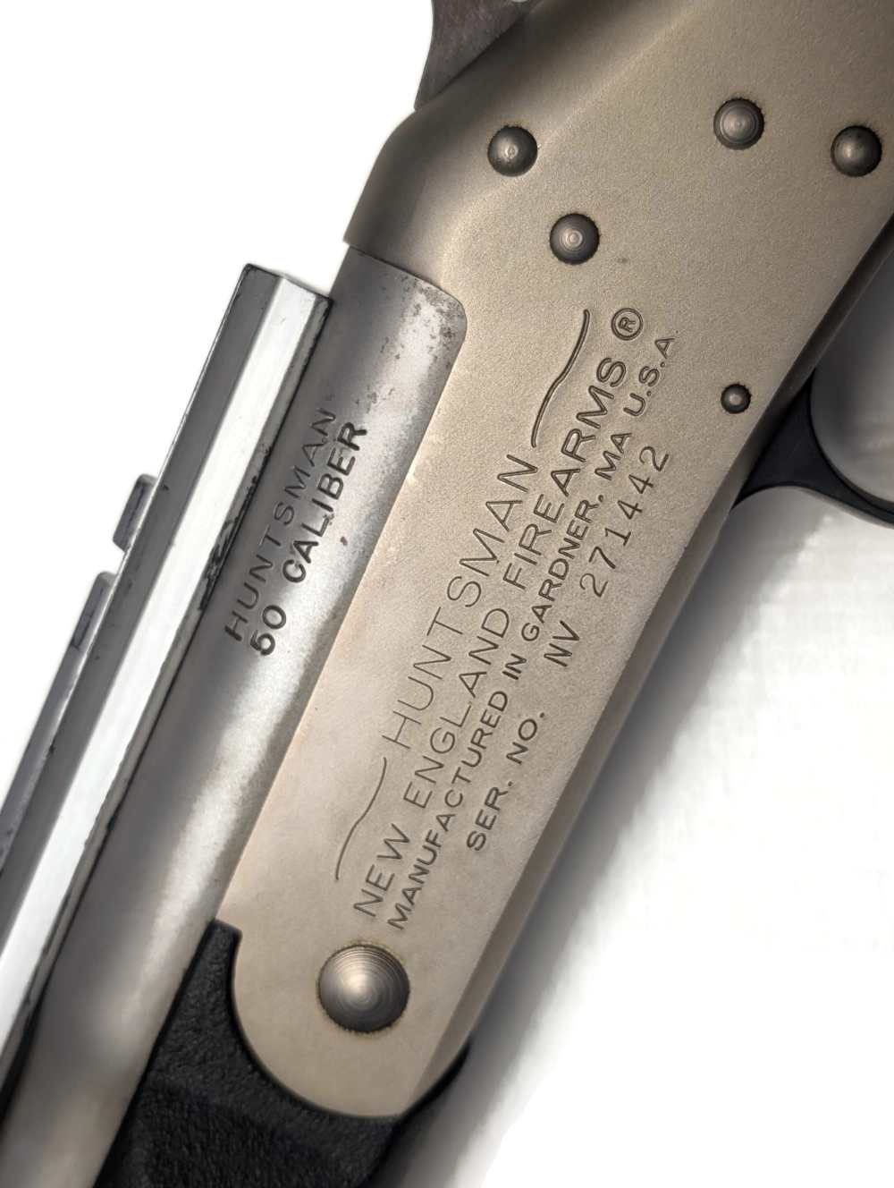 NEF Huntsman Muzzleloader, .50 Cal Stainless/Nickel w/ Accessories-img-15