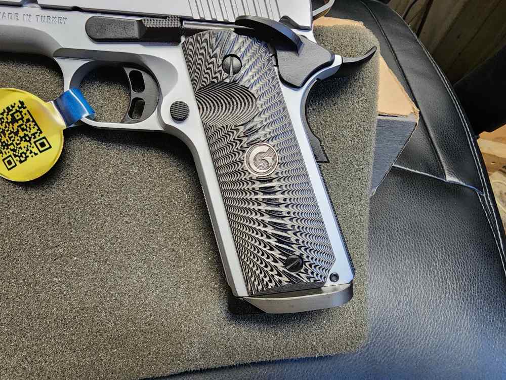 PICS! NEW EAA GIRSAN MC 1911 MATCH ELITE .45 ACP 5" STAINLESS 5 8+1 NIB G10-img-8