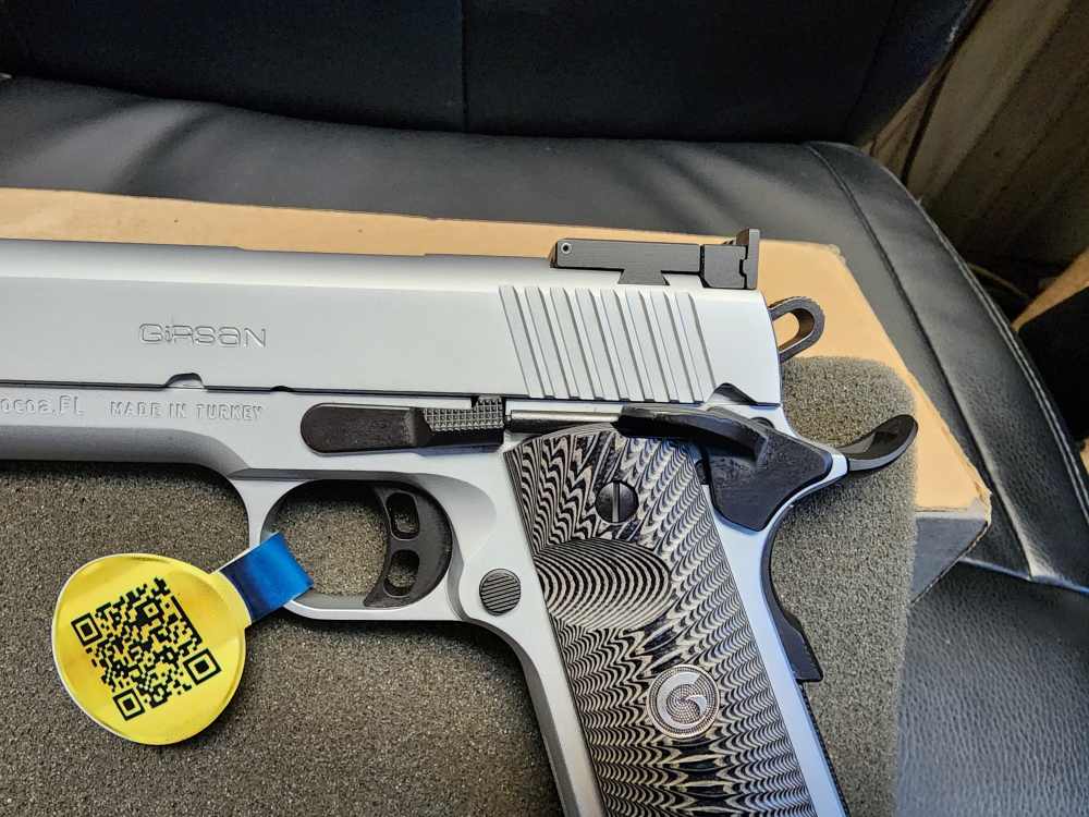 PICS! NEW EAA GIRSAN MC 1911 MATCH ELITE .45 ACP 5" STAINLESS 5 8+1 NIB G10-img-9