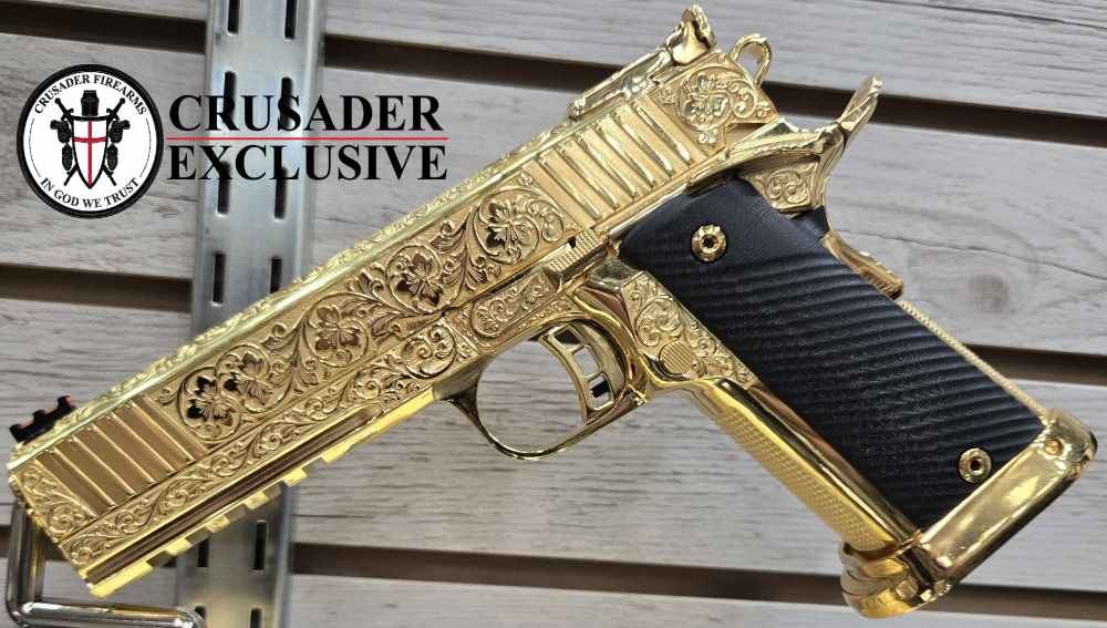 ROCK ISLAND M1911ULTRA MATCH, 24K GOLD PLATED & ENGRAVED-img-0