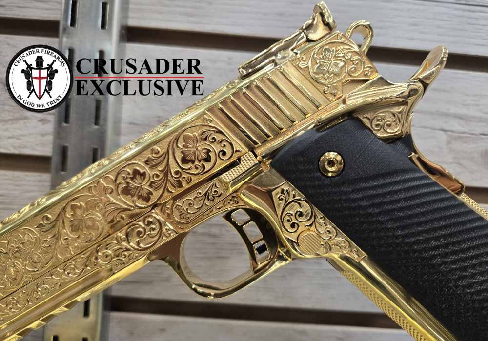 ROCK ISLAND M1911ULTRA MATCH, 24K GOLD PLATED & ENGRAVED-img-2