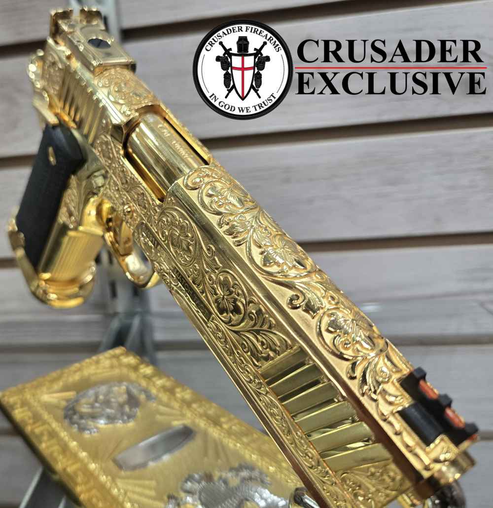 ROCK ISLAND M1911ULTRA MATCH, 24K GOLD PLATED & ENGRAVED-img-8