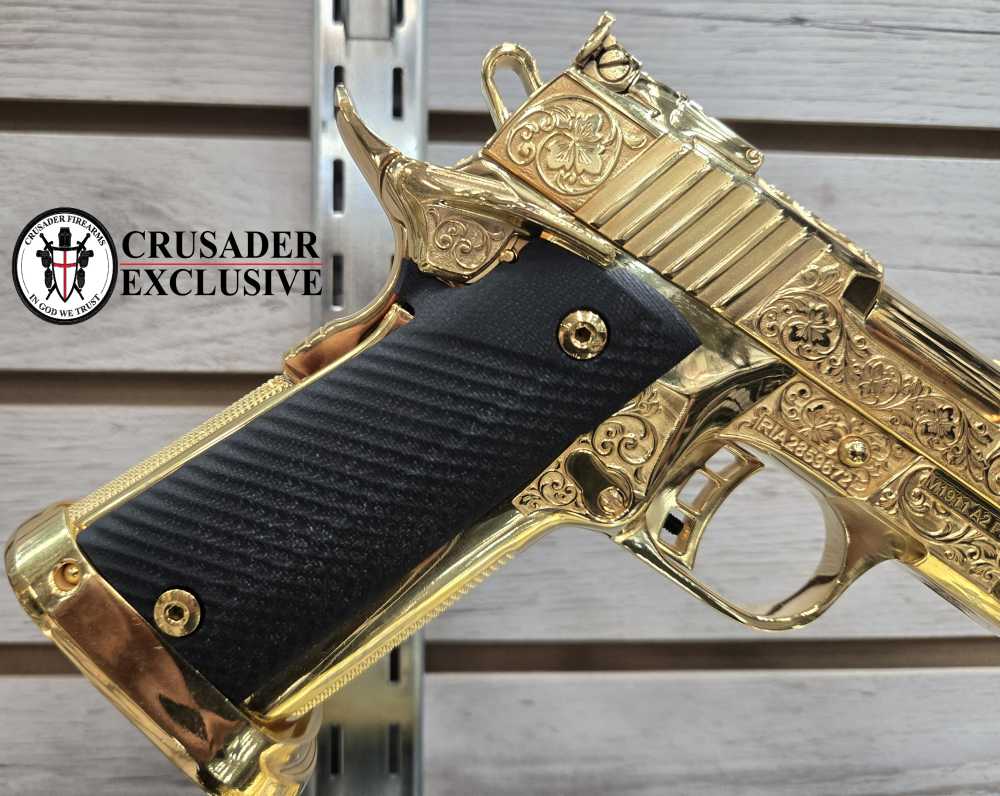 ROCK ISLAND M1911ULTRA MATCH, 24K GOLD PLATED & ENGRAVED-img-7