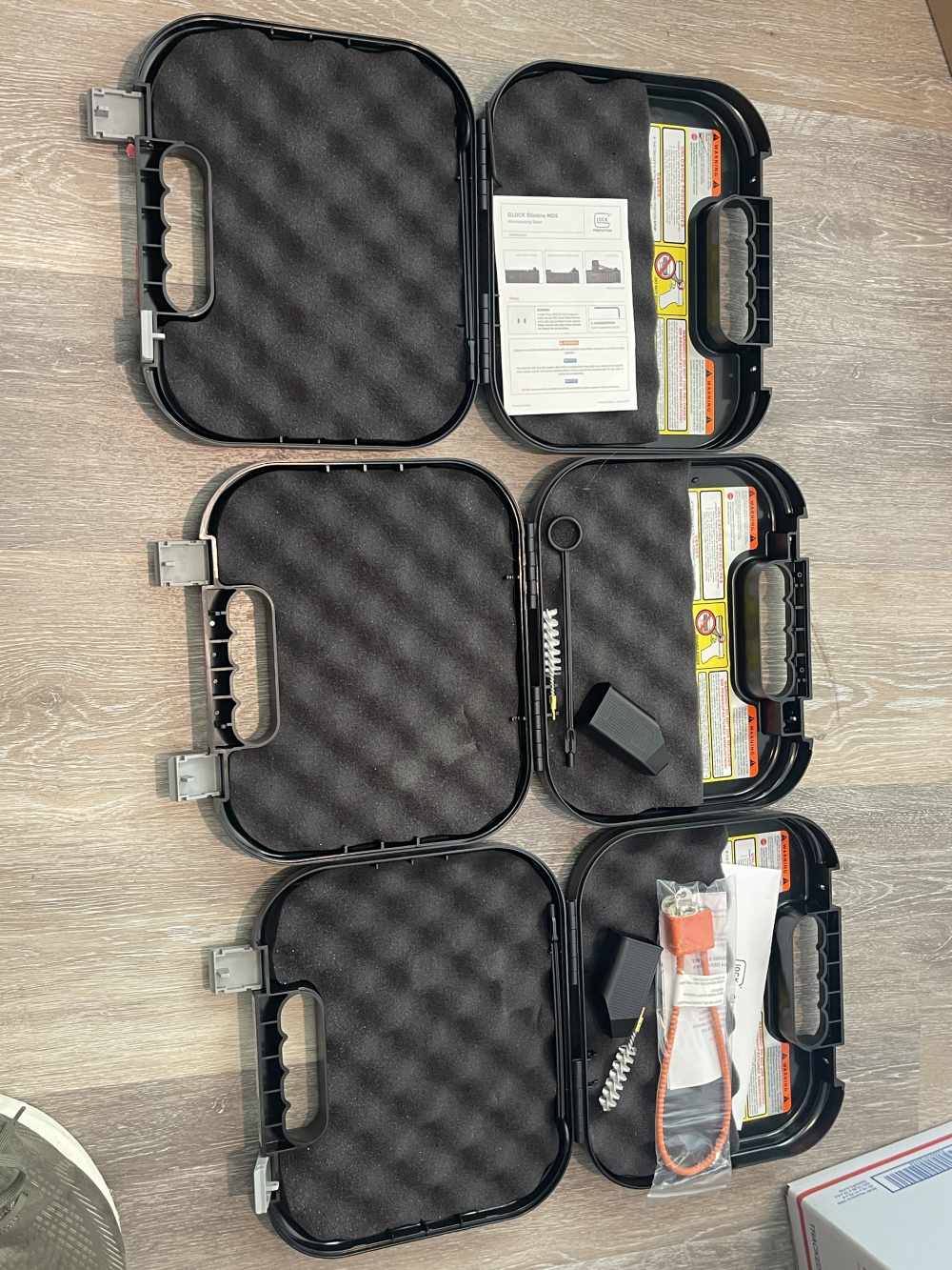 x3 Glock G28 G25 G48 - 3 Factory OEM Cases - Boxes - LOT OF 3 - NR .01-img-1