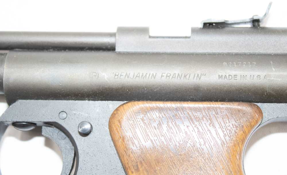 Benjamin Franklin 137 Pneumatic Pistol .177 Pellet MFG 1946-85 Matte Black-img-7