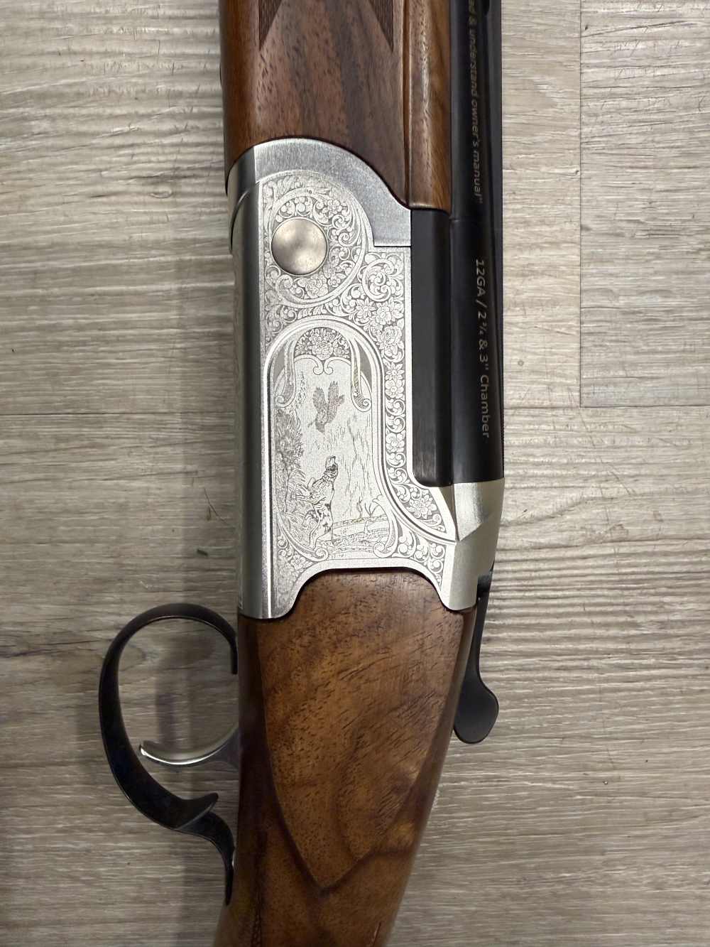 Savage Arms Stevens 555 Over/Under 12GA Shotgun w/ Special Etching On Sale-img-6