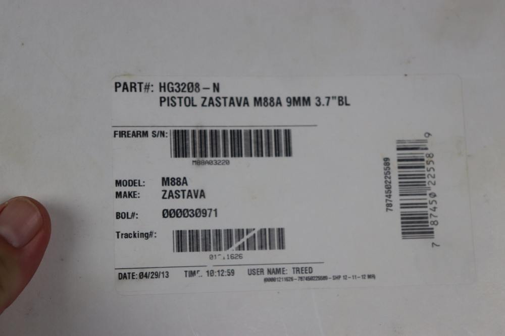 Zastava M88 9mm semi auto 3 3/4" 2 mags LNIB penny start-img-1
