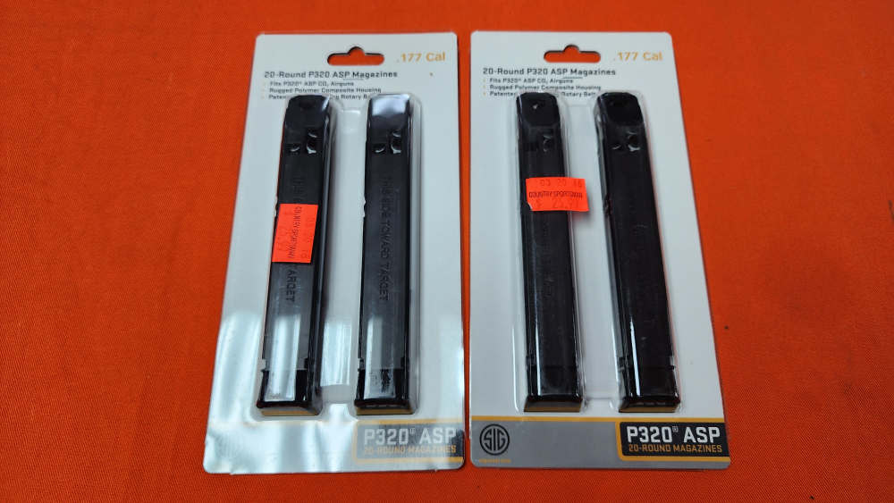 Lot of 2 - Sig Sauer 20-round Pellet Magazines .177 P320 ASP-img-2
