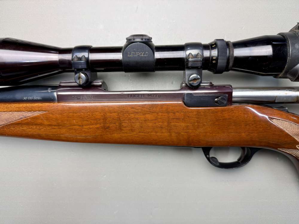Ruger M77 .30-06 Springfield Tang Safety Rifle w/ Leupold Vari-X II 3-9x-img-9