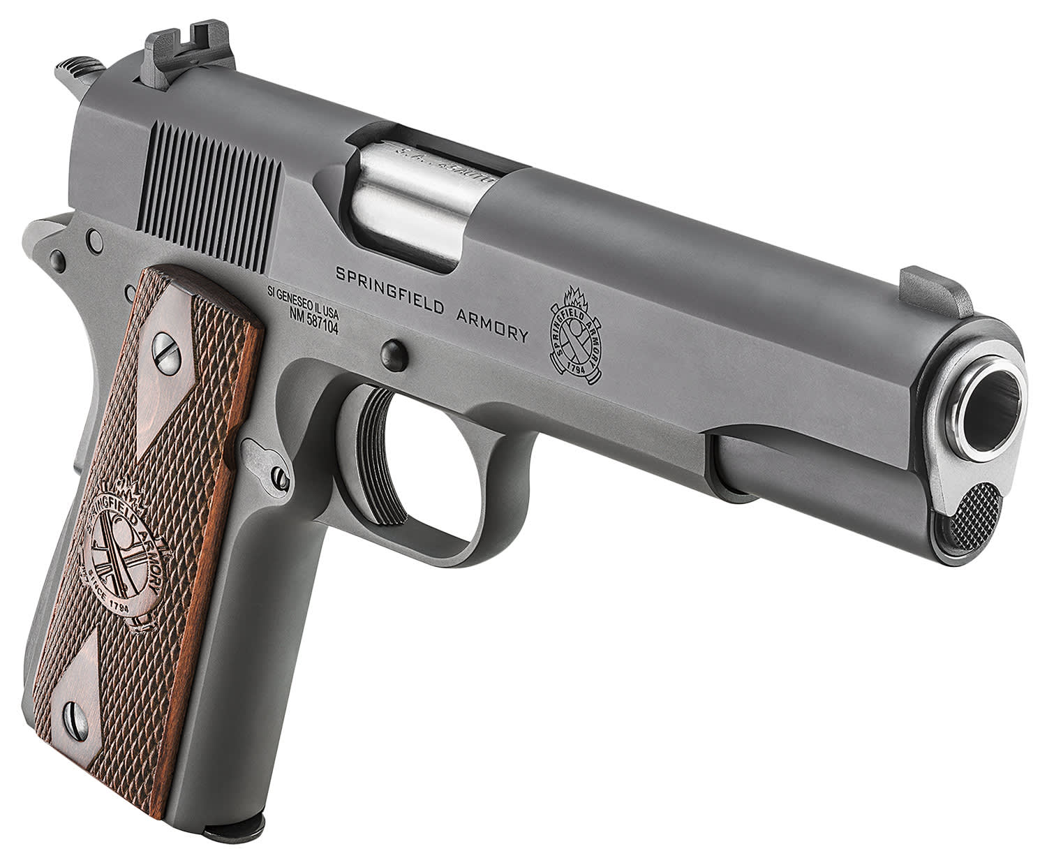 Springfield Armory 1911 Mil-Spec CA Compliant 45 ACP Pistol 5 Black Parkeri-img-2