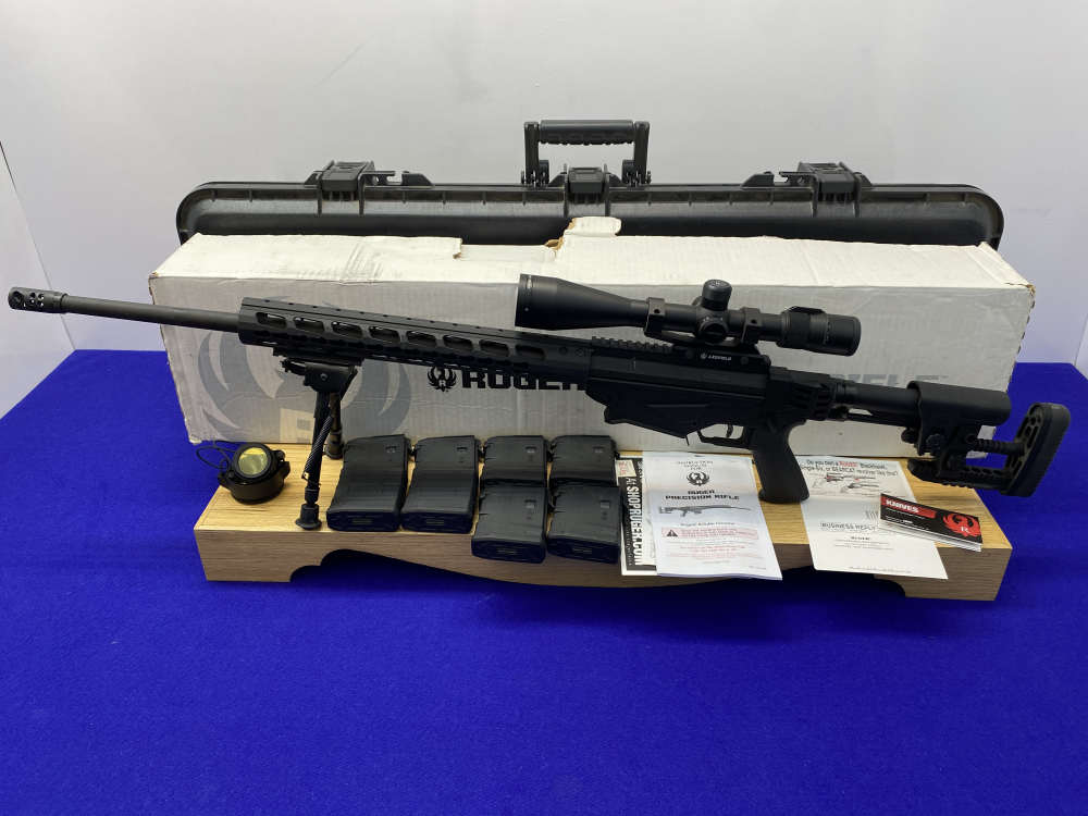 2016 Ruger Precision 6.5 Creedmoor Black 24" *RANGE READY SHOOTERS KIT*-img-2