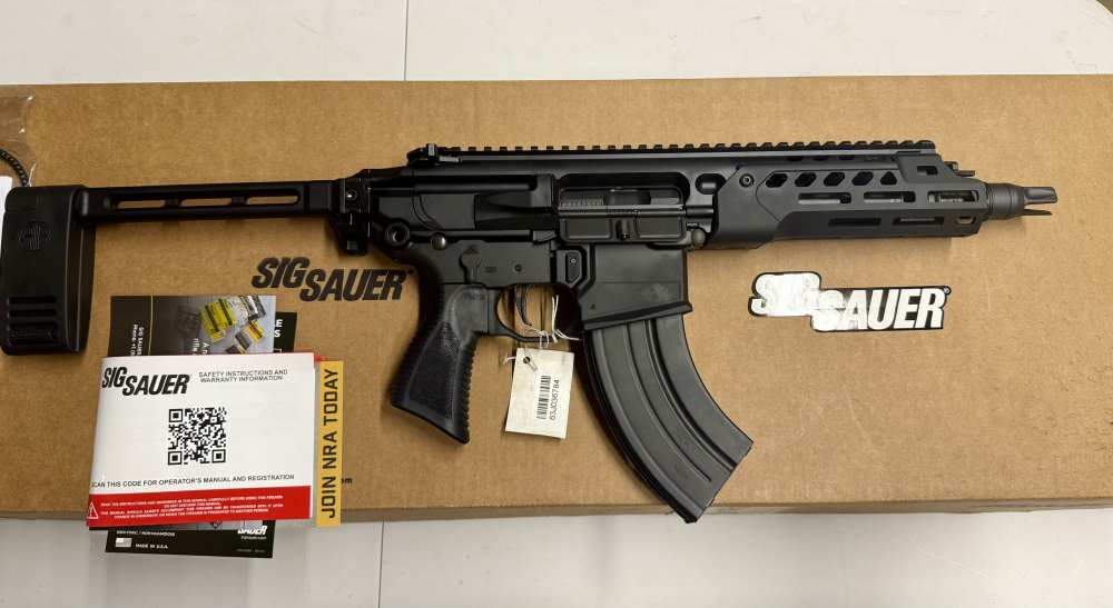 Sig Sauer MCX Rattler LT Pistol - 7.75" 7.62X39 WITH BRACE NIB-img-0
