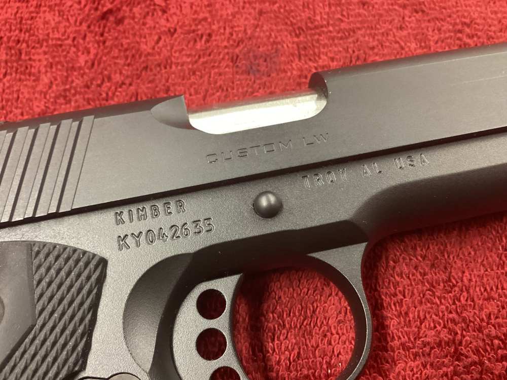 Kimber Custom LW .45ACP 5” Barrel w/Soft Gray Case - NO CC FEES!-img-9