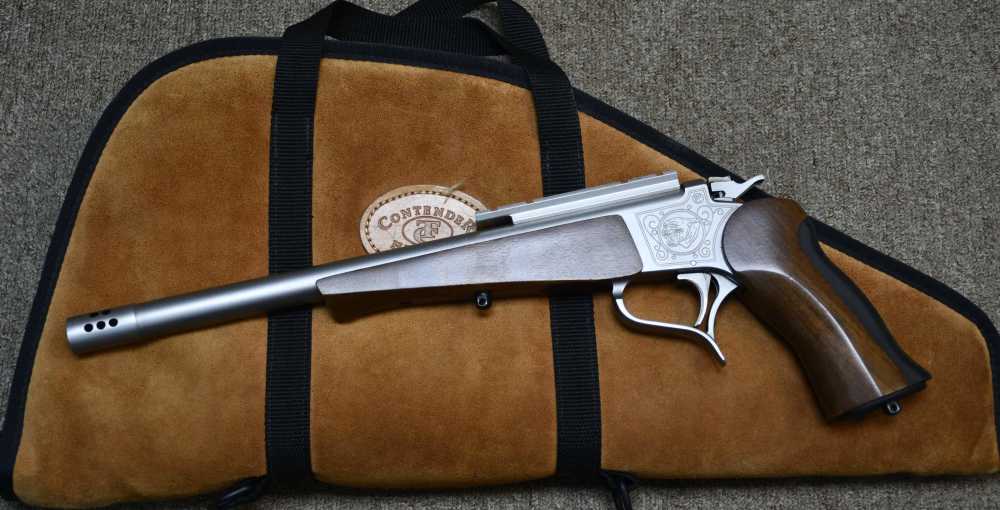 Thompson Center T/C Contender SUPER 14 35 Remington Stainless w/ Case-img-4
