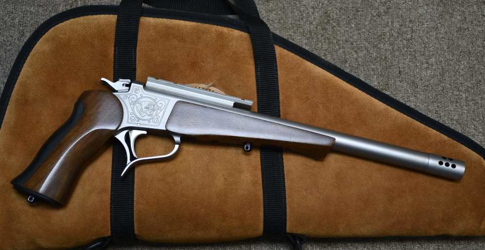 Thompson Center T/C Contender SUPER 14 35 Remington Stainless w/ Case-img-0