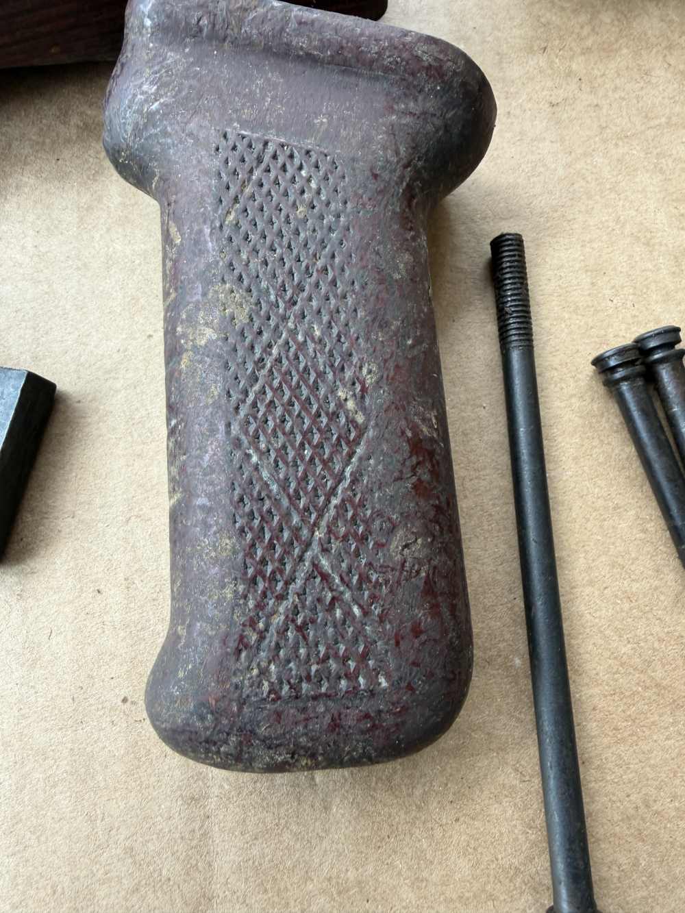 WOW! RARE! DONG PALM SWELL MATCHING 1985 ROMANIA AKM PARTS KIT 7.62x39 AK47-img-6