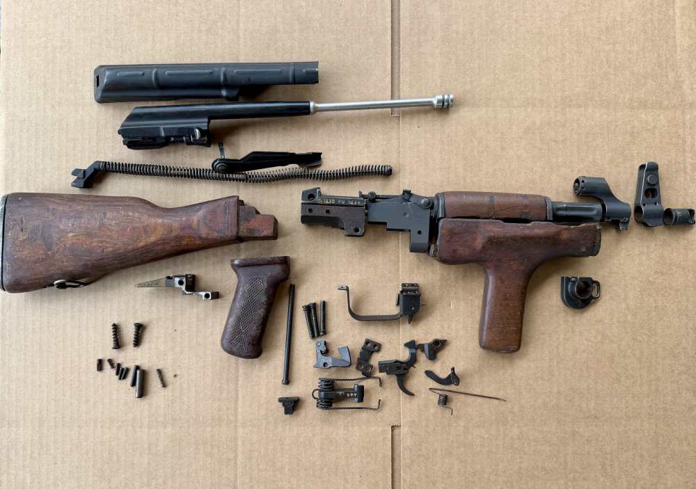 WOW! RARE! DONG PALM SWELL MATCHING 1985 ROMANIA AKM PARTS KIT 7.62x39 AK47-img-0