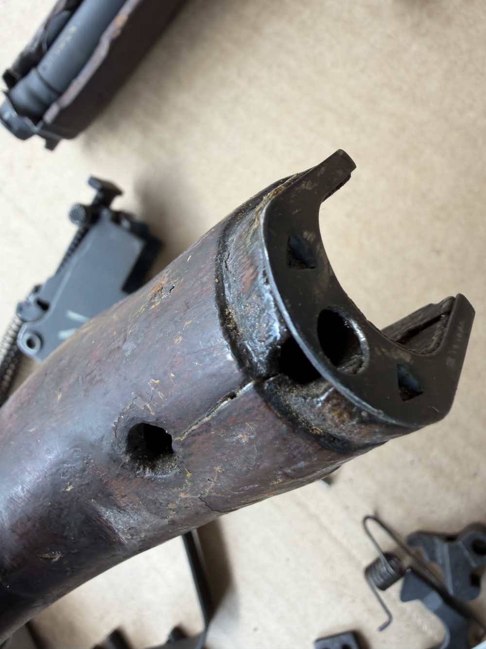 WOW! RARE! DONG PALM SWELL MATCHING 1985 ROMANIA AKM PARTS KIT 7.62x39 AK47-img-51