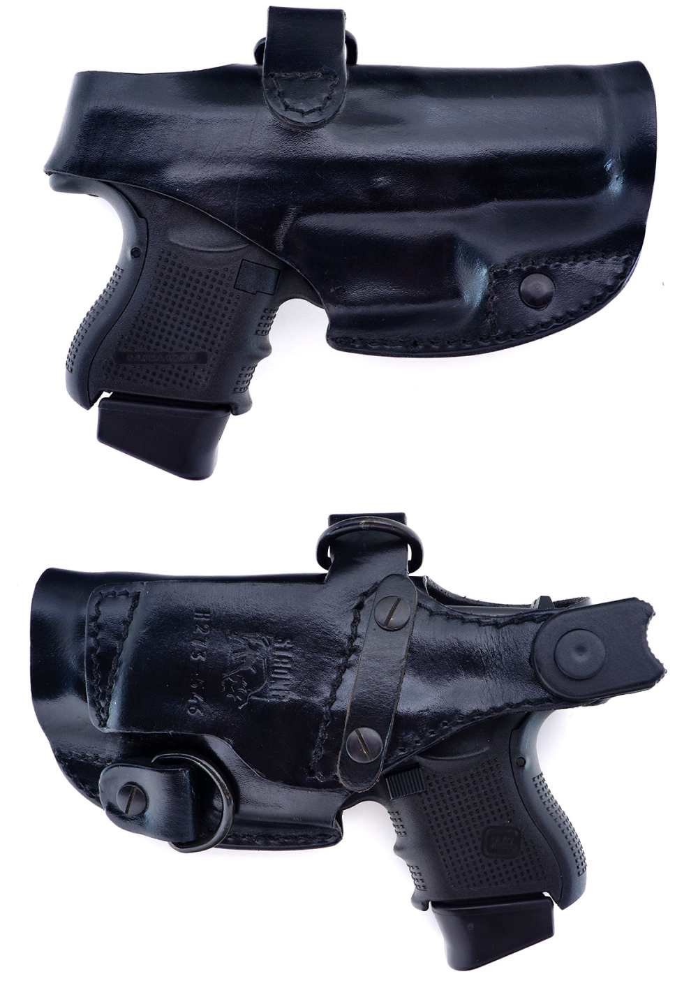 GLOCK MODEL 26 GEN-4 9MM PISTOL W/LEATHER HOLSTER, 10 RD SN# BEDF765-img-3