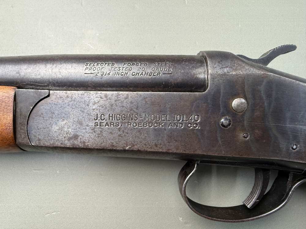 J.C. Higgins Model 101.40 20 Gauge Single Shot Shotgun – 2 3/4” Chamber-img-8
