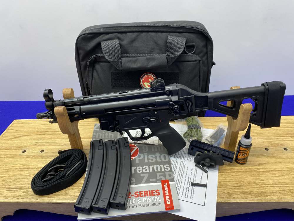2018 MKE Z-5P SB 9mm Para 5.8" Black *EXCELLENT SUPPRESSOR READY MP5 CLONE*-img-0