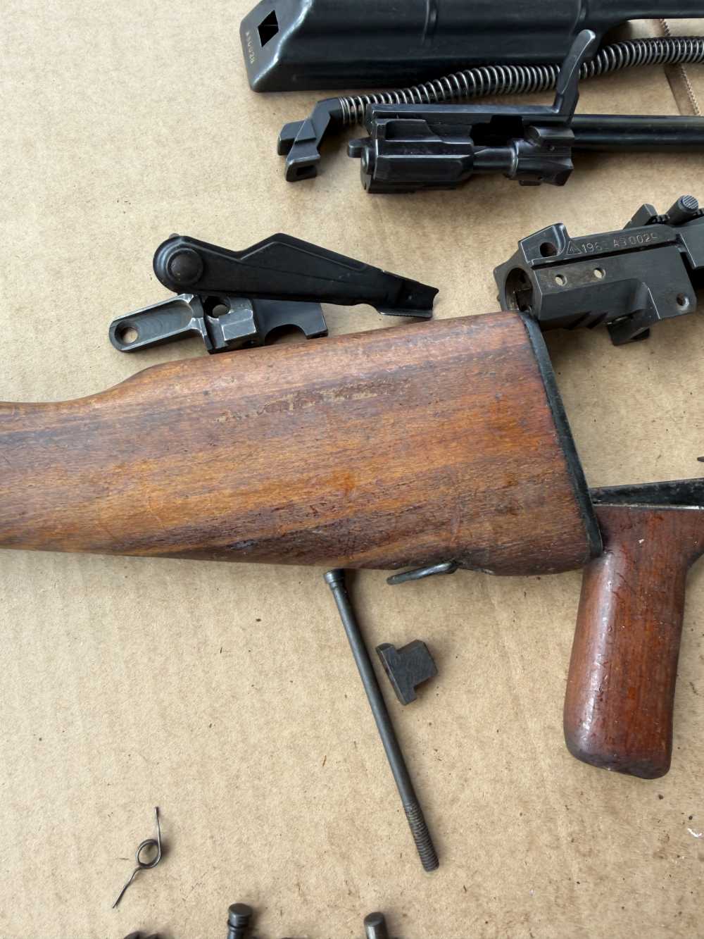 CLEAN PALM SWELL HANDGUARDS 1963 ROMANIAN HARDWOOD BLUED AKM KIT 7.62x39-img-19