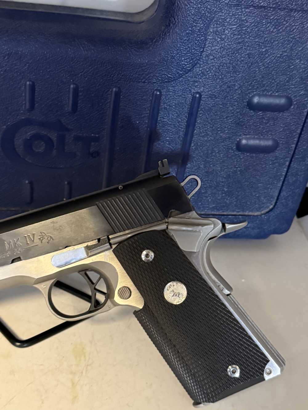 Colt 1911 MK IV Combat Elite .38 Super. Original Box 5 Inch Barrel Two Tone-img-4