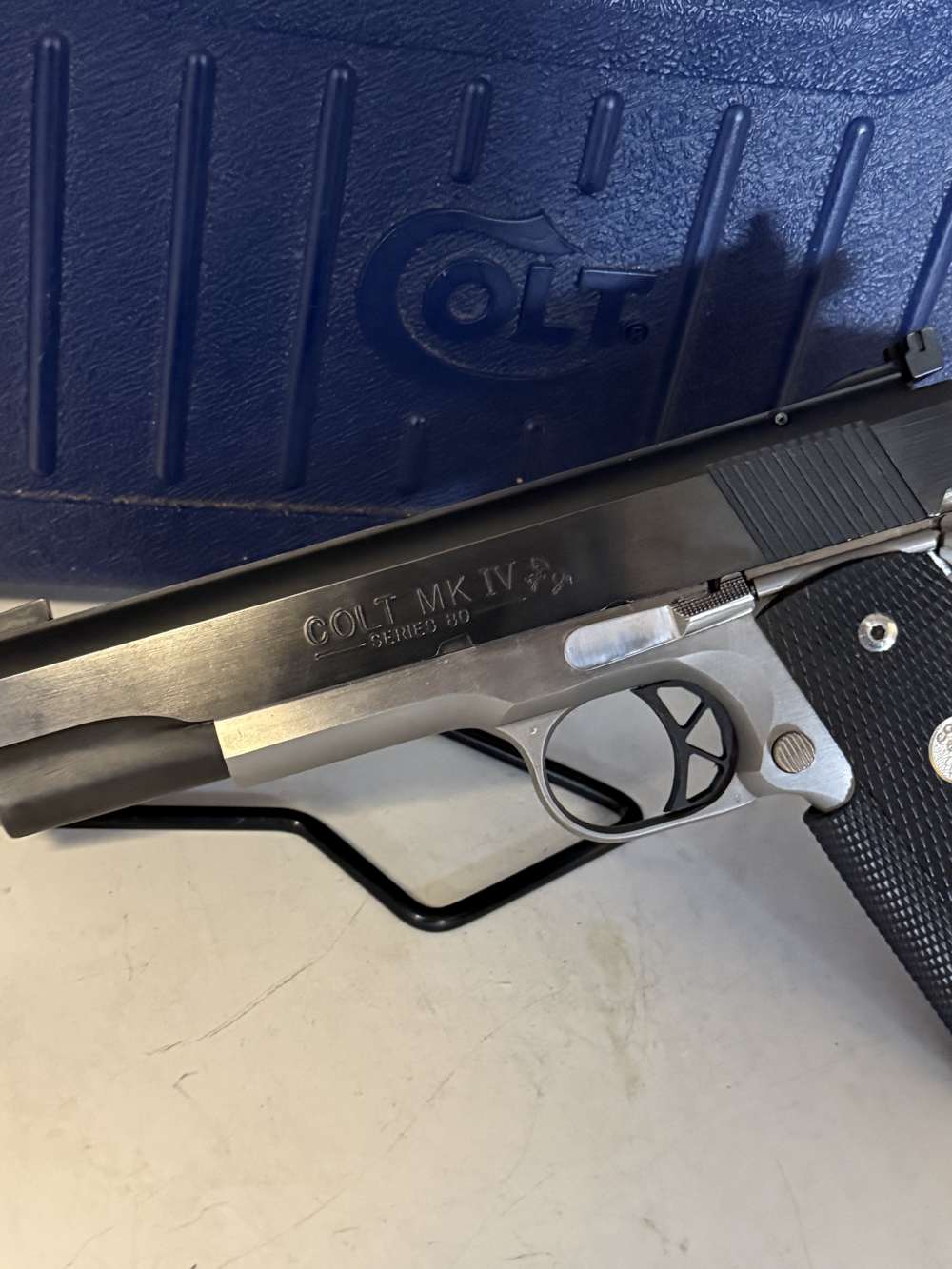 Colt 1911 MK IV Combat Elite .38 Super. Original Box 5 Inch Barrel Two Tone-img-3