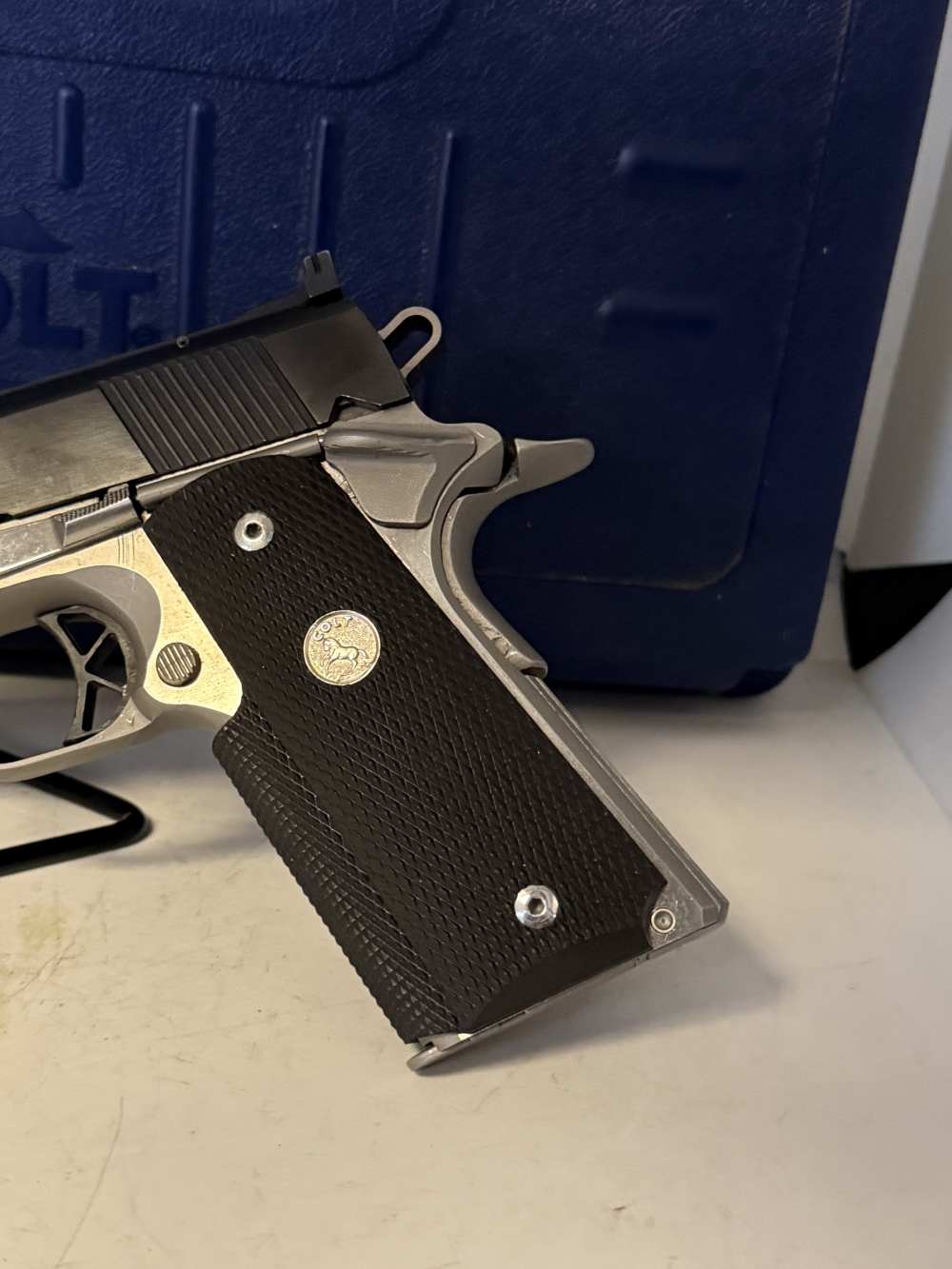 Colt 1911 MK IV Combat Elite .38 Super. Original Box 5 Inch Barrel Two Tone-img-5