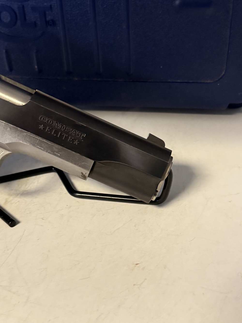 Colt 1911 MK IV Combat Elite .38 Super. Original Box 5 Inch Barrel Two Tone-img-10