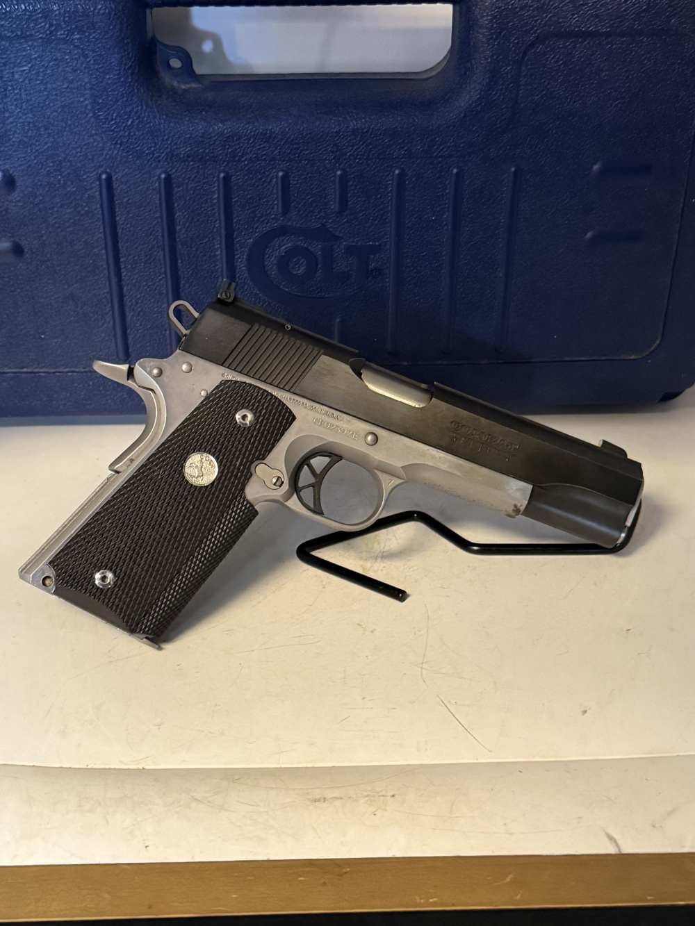 Colt 1911 MK IV Combat Elite .38 Super. Original Box 5 Inch Barrel Two Tone-img-6