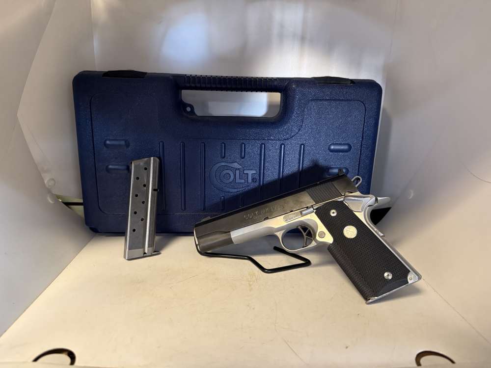 Colt 1911 MK IV Combat Elite .38 Super. Original Box 5 Inch Barrel Two Tone-img-0