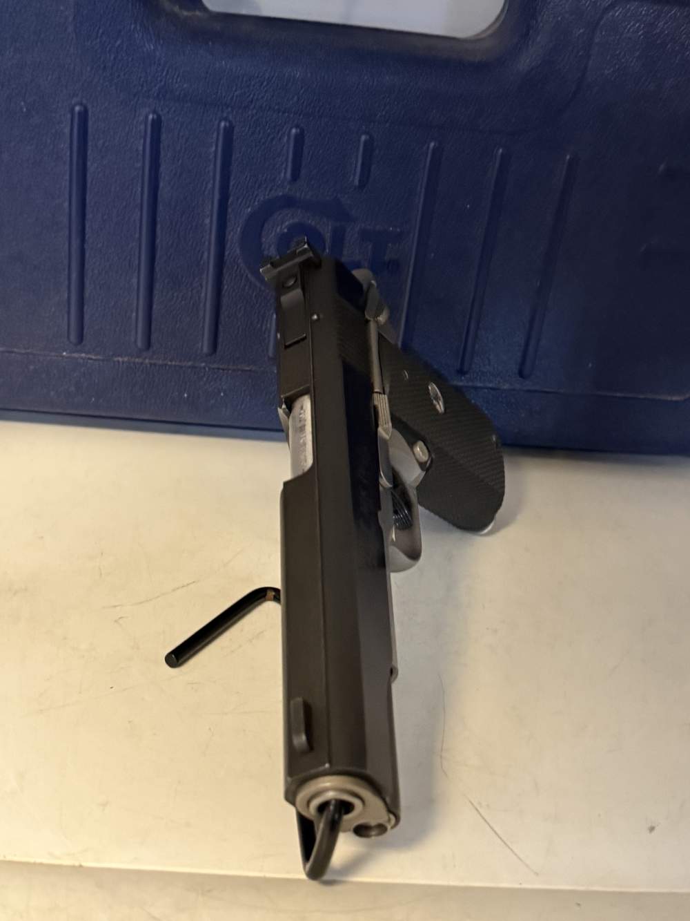 Colt 1911 MK IV Combat Elite .38 Super. Original Box 5 Inch Barrel Two Tone-img-13