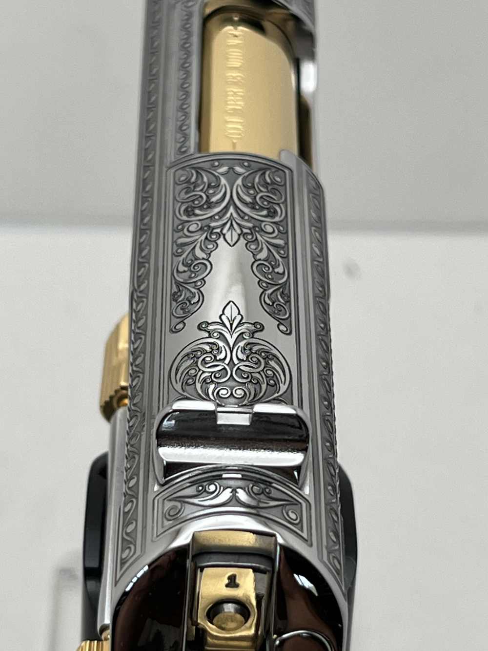 WOW FACTOR. NIB.  COLT SUPER 38 scroll engraved gold accents -img-26