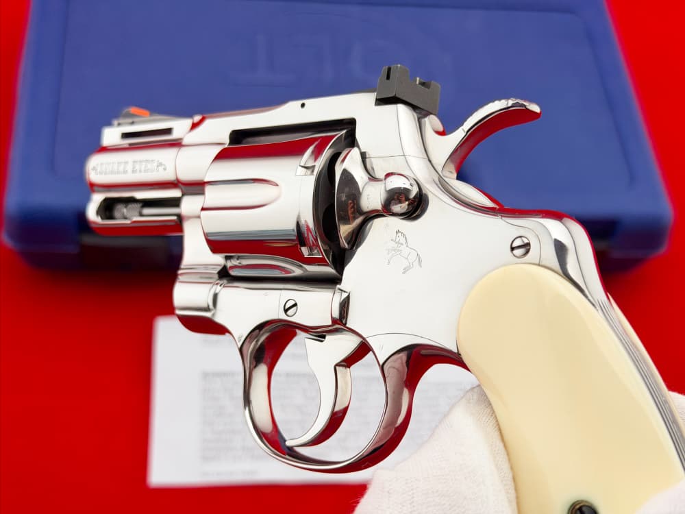 HOLY GRAIL 1988 Colt Snake Eyes Python 2.5" Bright Stainless .357 Magnum-img-17