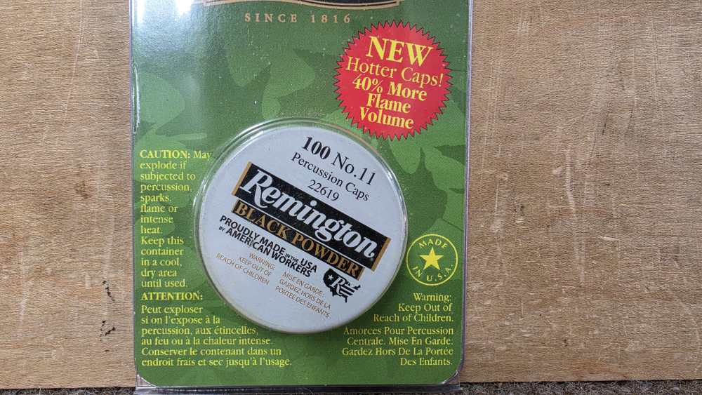 New Remington No. 11 Percussion Caps 100 Caps 22619 -img-4