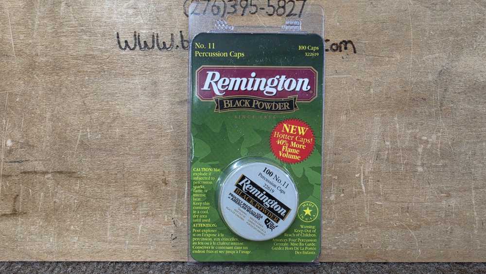 New Remington No. 11 Percussion Caps 100 Caps 22619 -img-0
