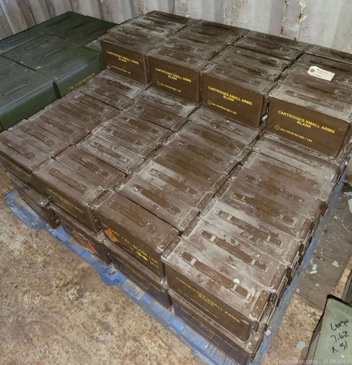 308 7.62x51 Blanks 23,300rds Bulk Ammo Pallet-img-0
