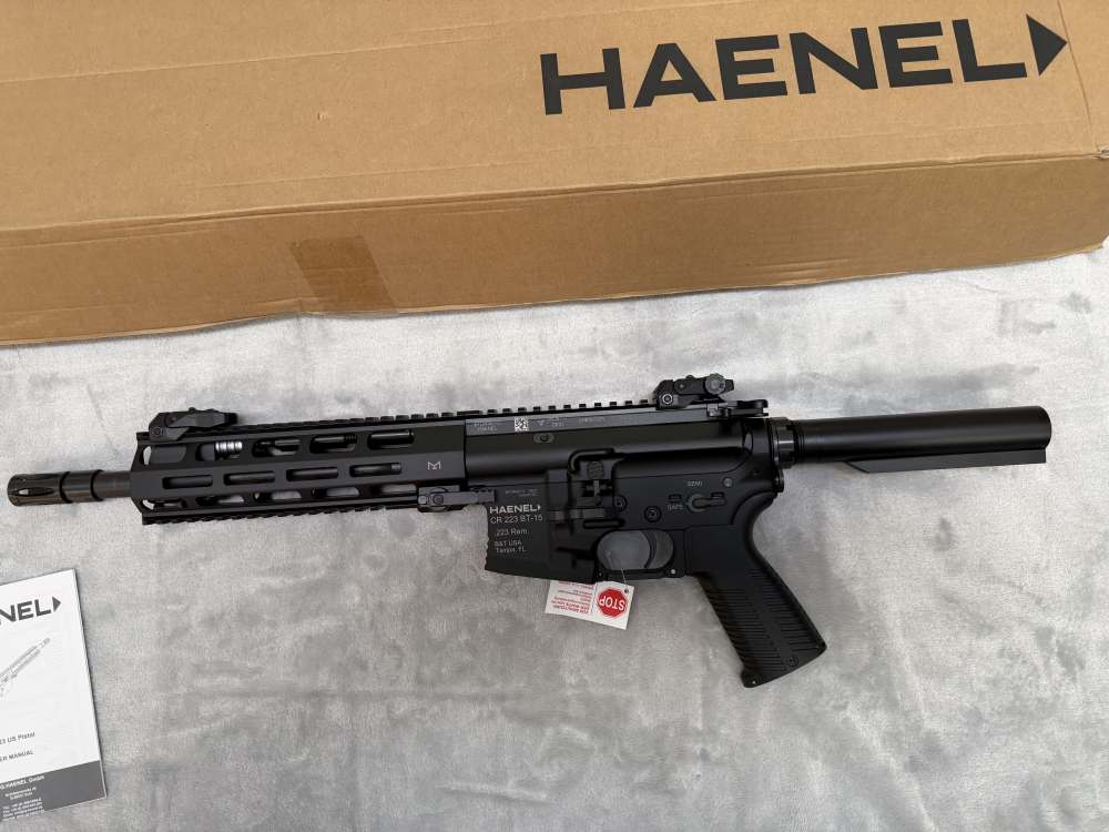 Rare Haenel CR223 B&T-15 10.5" Pistol Black - Original Box Mlok Rail - New -img-4