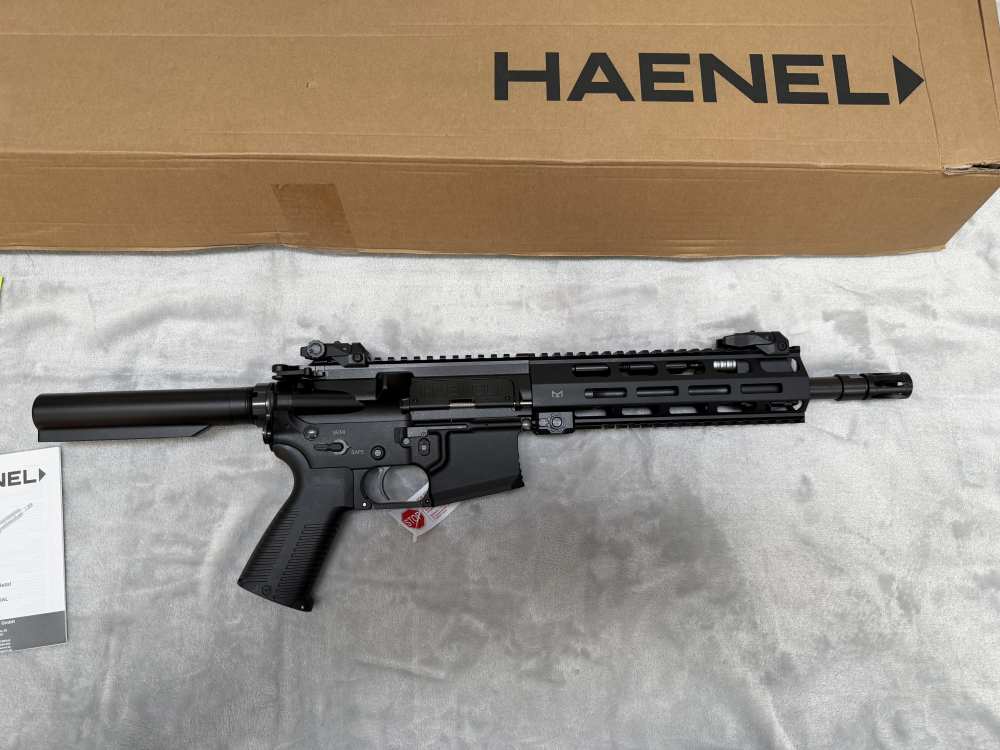 Rare Haenel CR223 B&T-15 10.5" Pistol Black - Original Box Mlok Rail - New -img-10