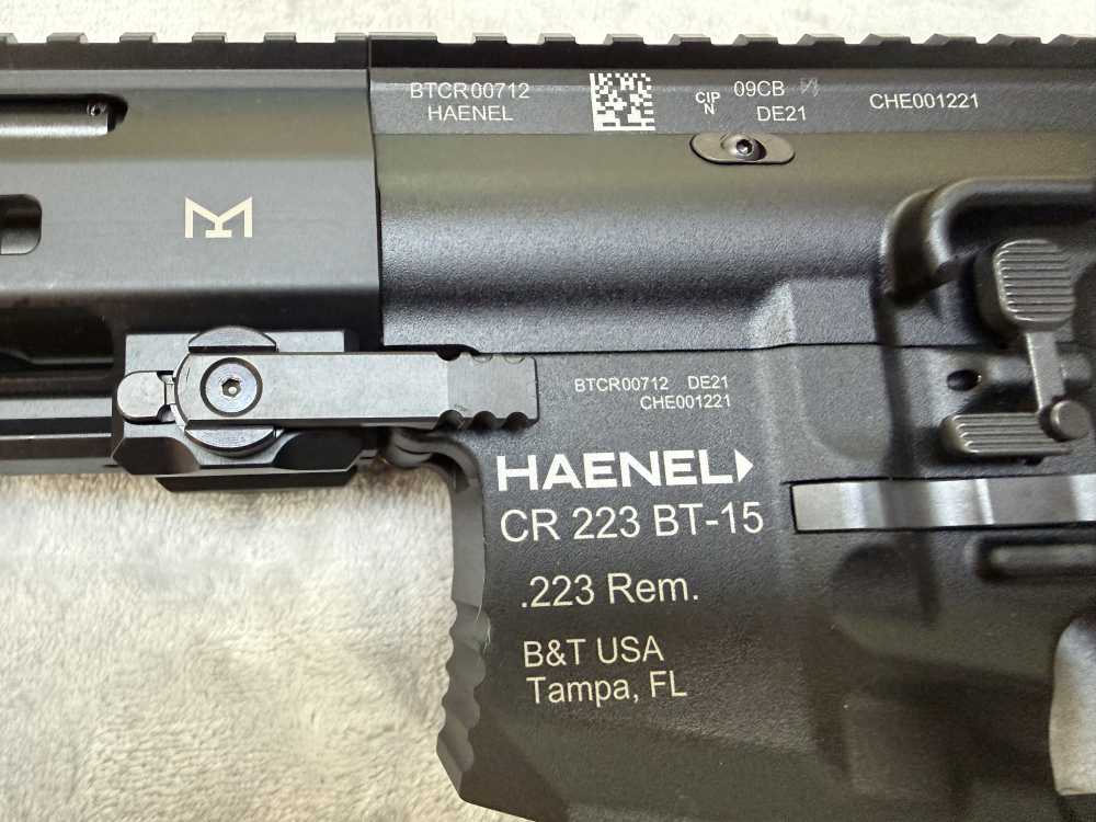 Rare Haenel CR223 B&T-15 10.5" Pistol Black - Original Box Mlok Rail - New -img-22