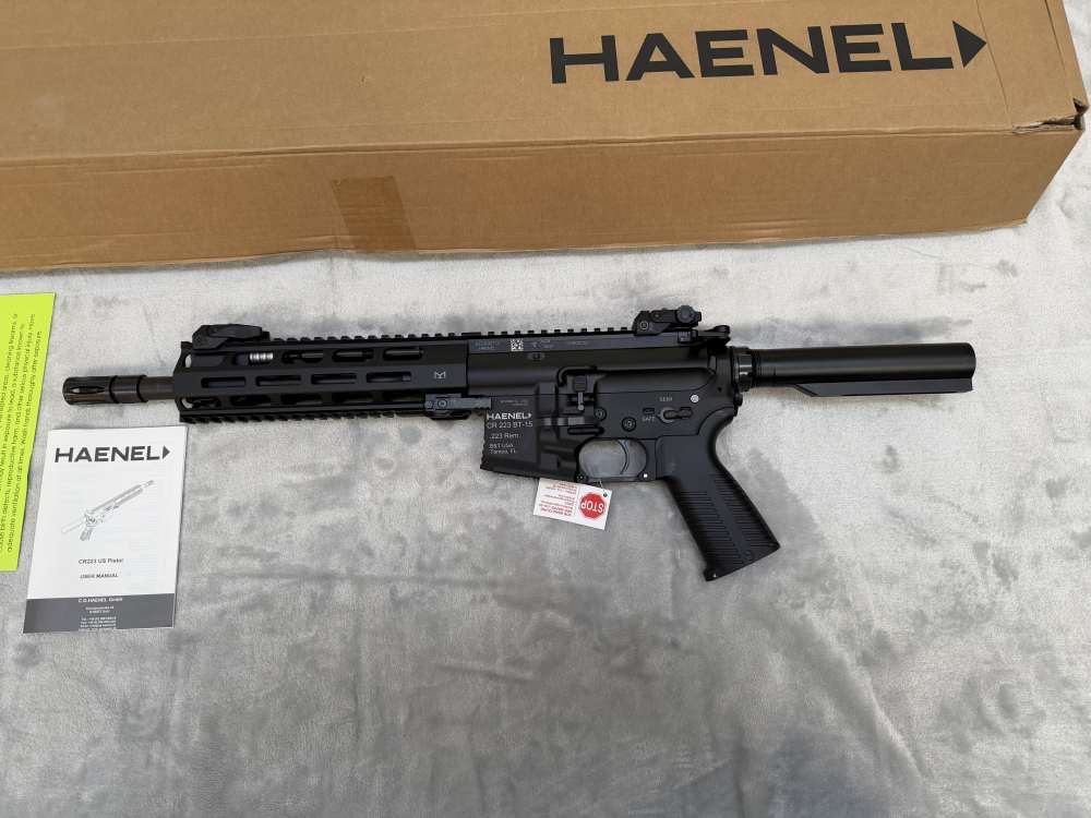 Rare Haenel CR223 B&T-15 10.5" Pistol Black - Original Box Mlok Rail - New -img-1