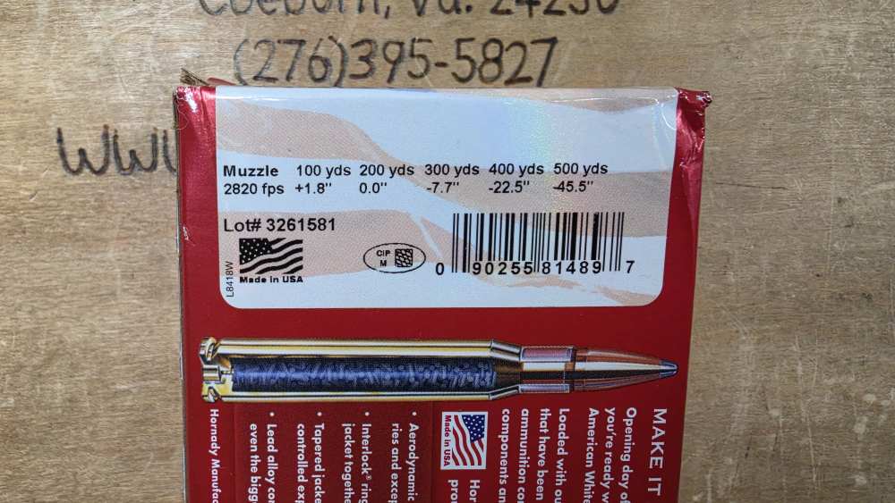 Hornady American Whitetail 6.5 Creedmoor 129 Grain Interlock Qty 20 -img-4