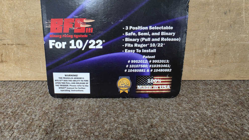 Franklin Armory BFSIII 22-C1 Ruger 10/22 Binary Trigger-img-1