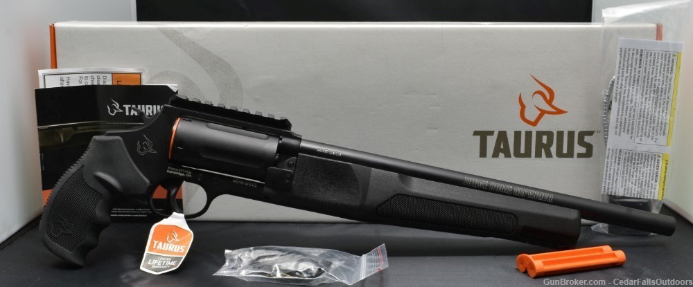 TAURUS JUDGE HOME DEFENDER 45 COLT/410 BORE 13" 5RD REVOLVER NIB-img-0