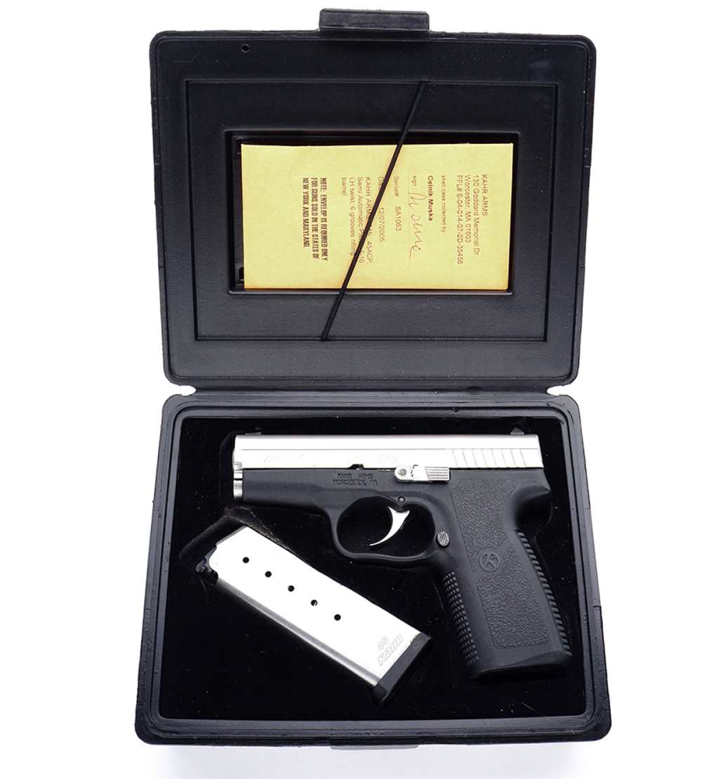 KAHR ARMS P45 STAINLESS STEEL SEMIAUTO SLIM .45 ACP PISTOL EXCELLENT COND-img-4